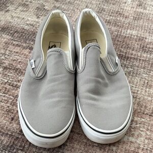 Vans Gray Slip-On Sneakers